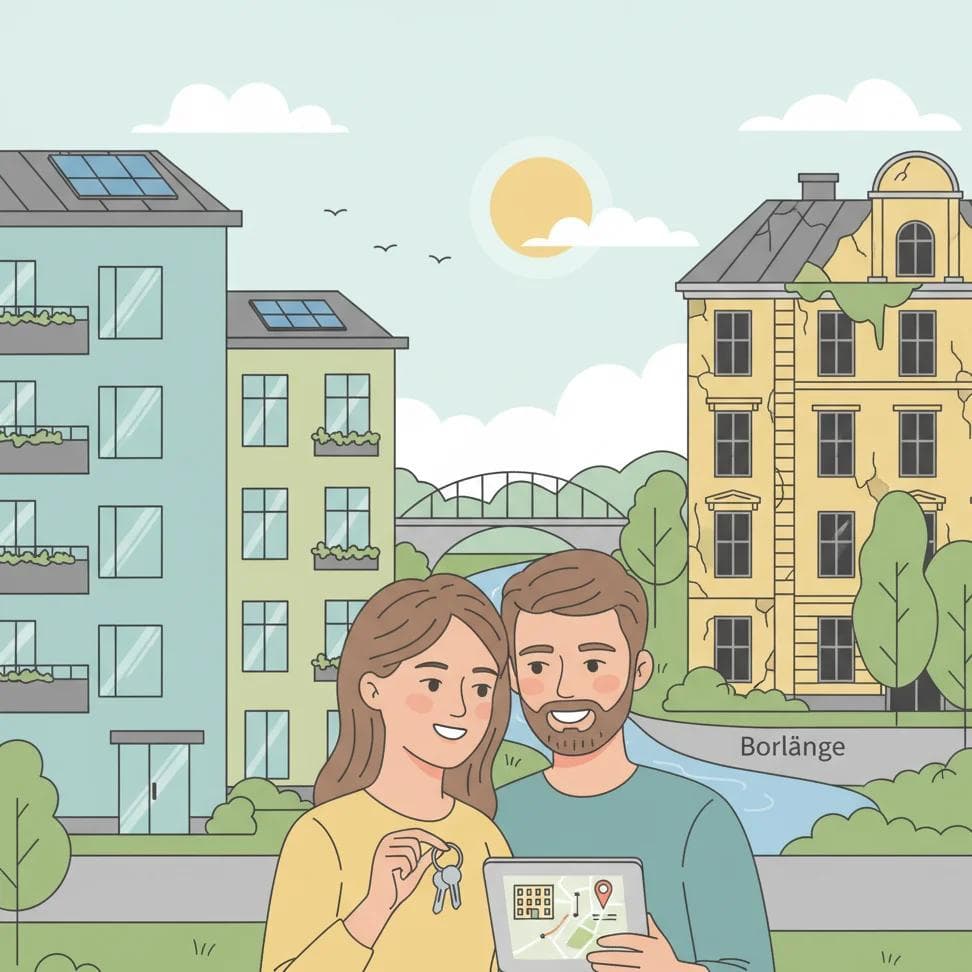 Hyra lägenhet i Borlänge: Stabilt när lyxfastigheter förfaller